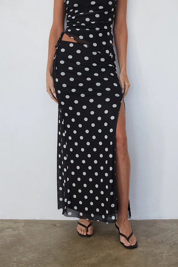 Briar Polka Dot Maxi Skirt+Top